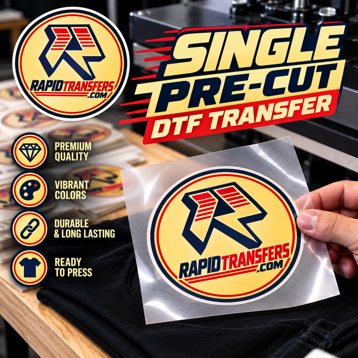 Pre-Cut Transfers By size